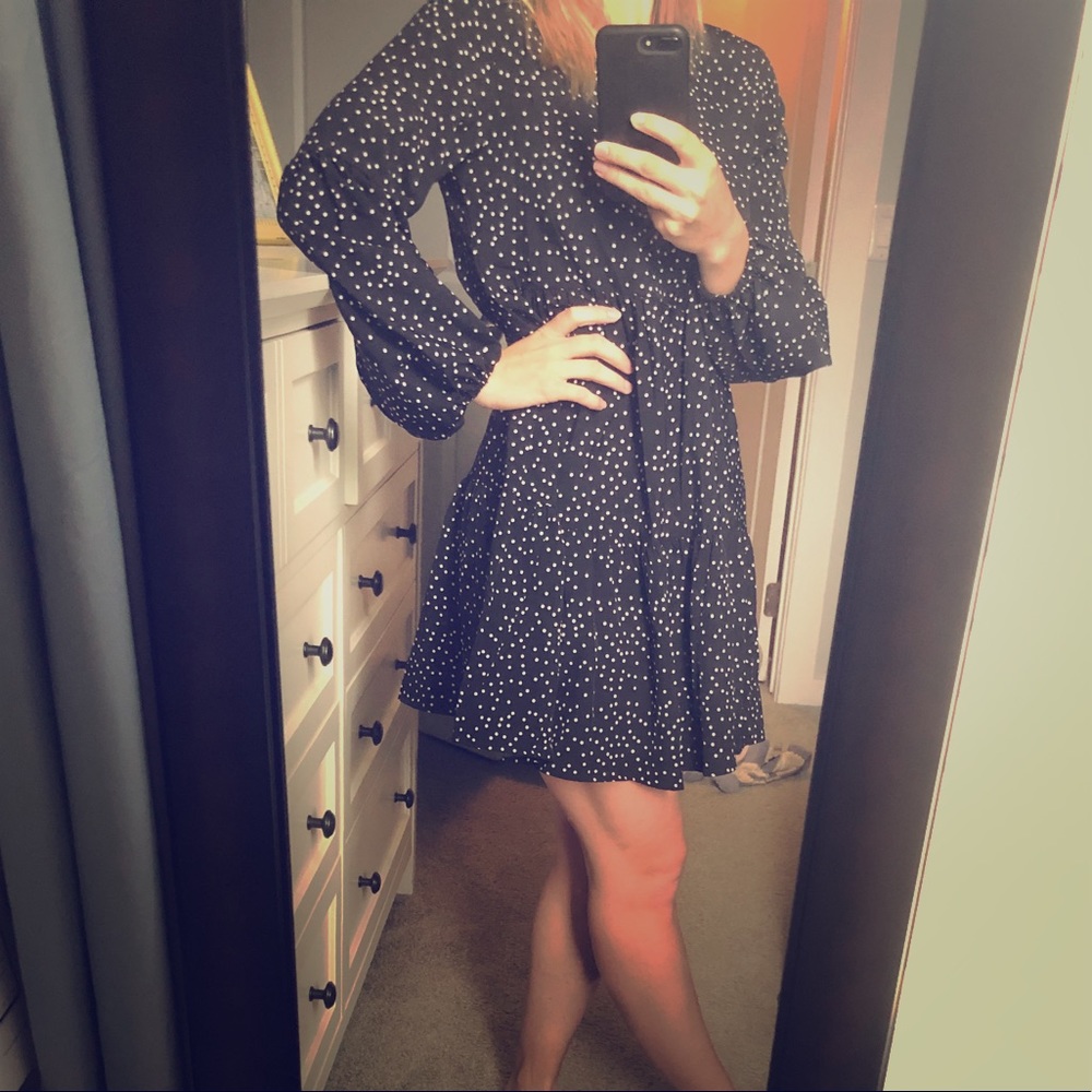 Flowy Polka Dot Dress